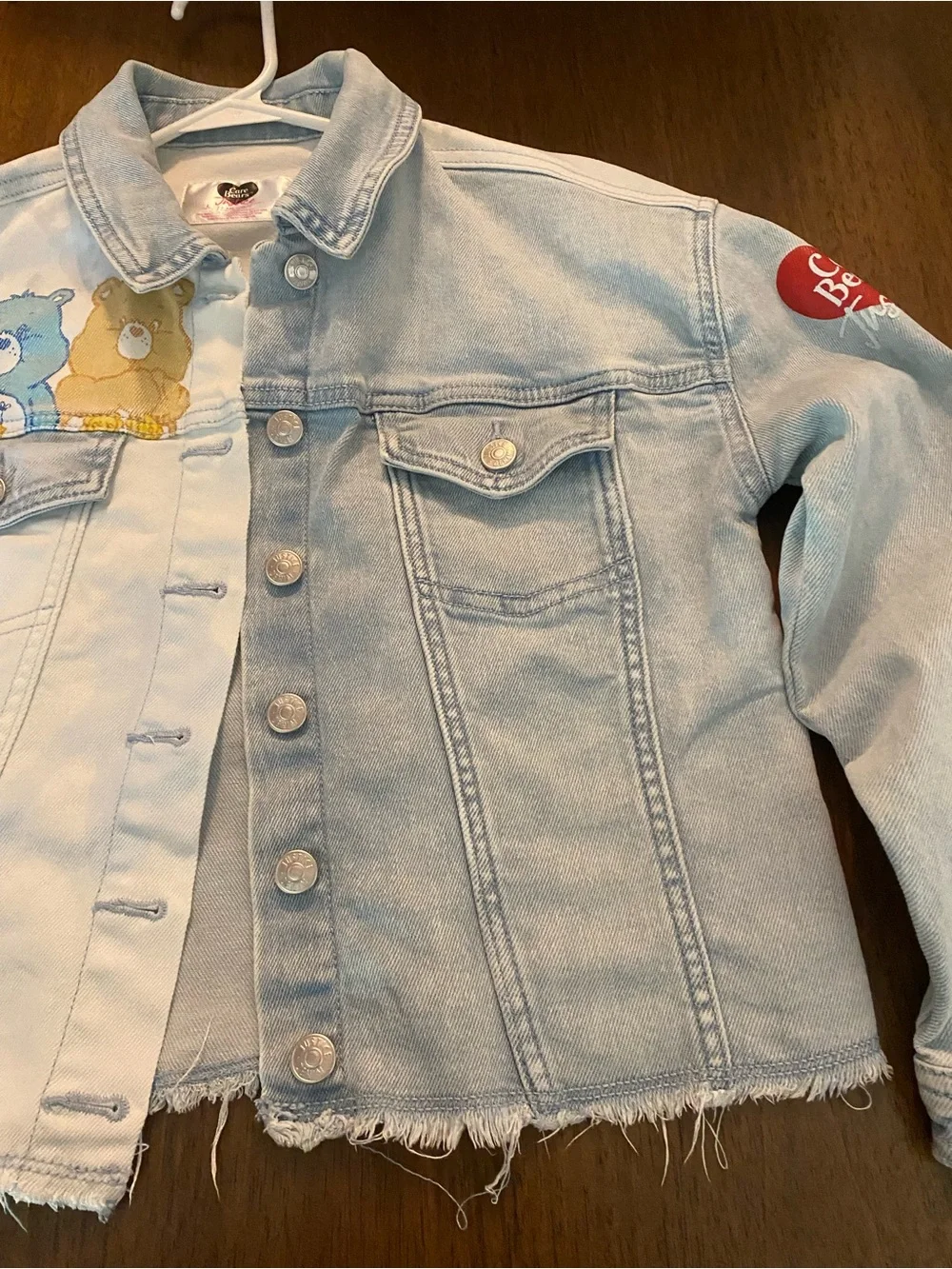 Justice Girls Care Bears Denim Jean Jacket